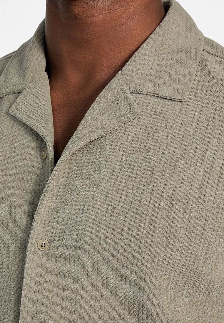 Baron Textured Knit Shirt